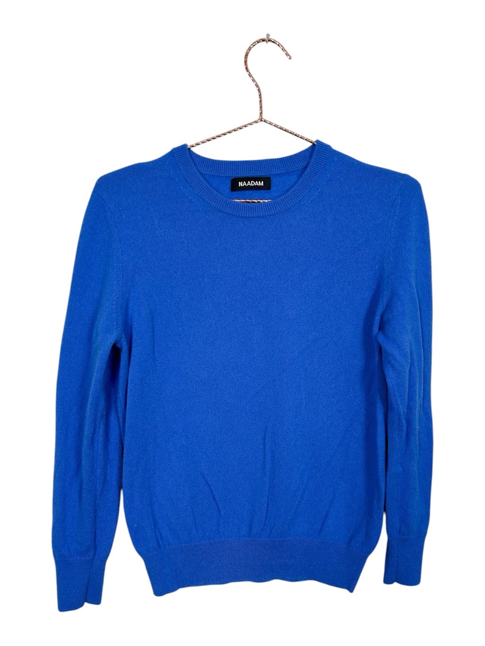 NAADAM Cashmere Royal Blue Crewneck Sweater